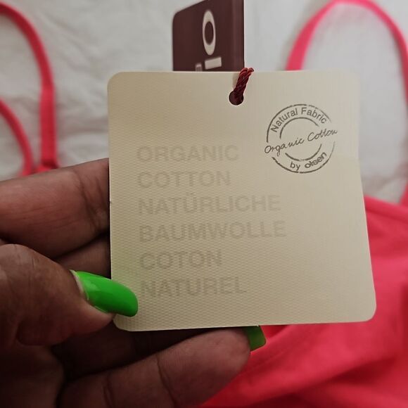 Olsen Europe Ladies Organic Cotton Spaghetti Tank Top Large/ 14 Hot Pink - Picture 12 of 16